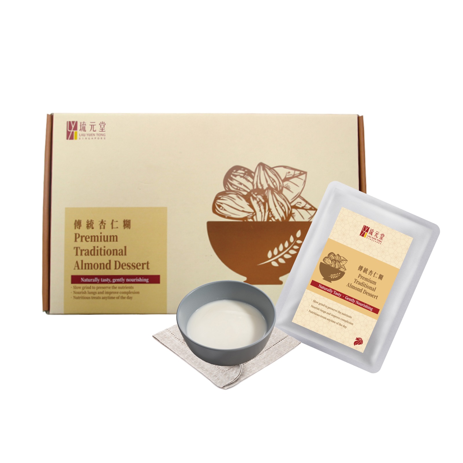 琉元堂｜傳統杏仁糊12入禮盒