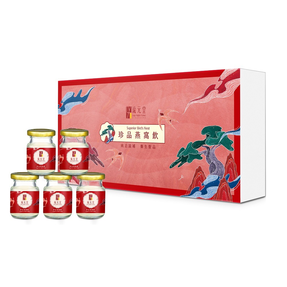 琉元堂|珍品燕窩飲5入禮盒 |三盒優惠組合