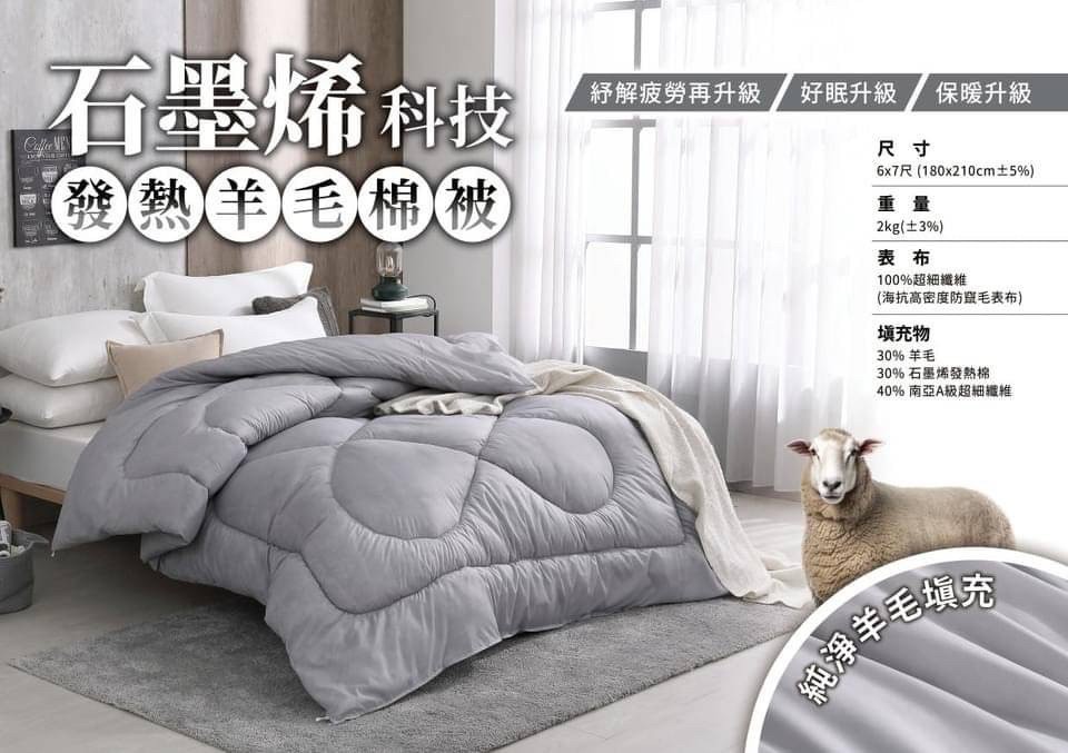 品好物|石墨烯科技發熱羊毛被|台灣製